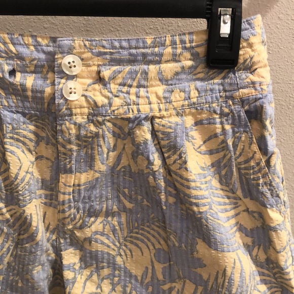 New Free People Island Tropical Mango combo coastal seersucker palm tree short - Picture 8 of 12